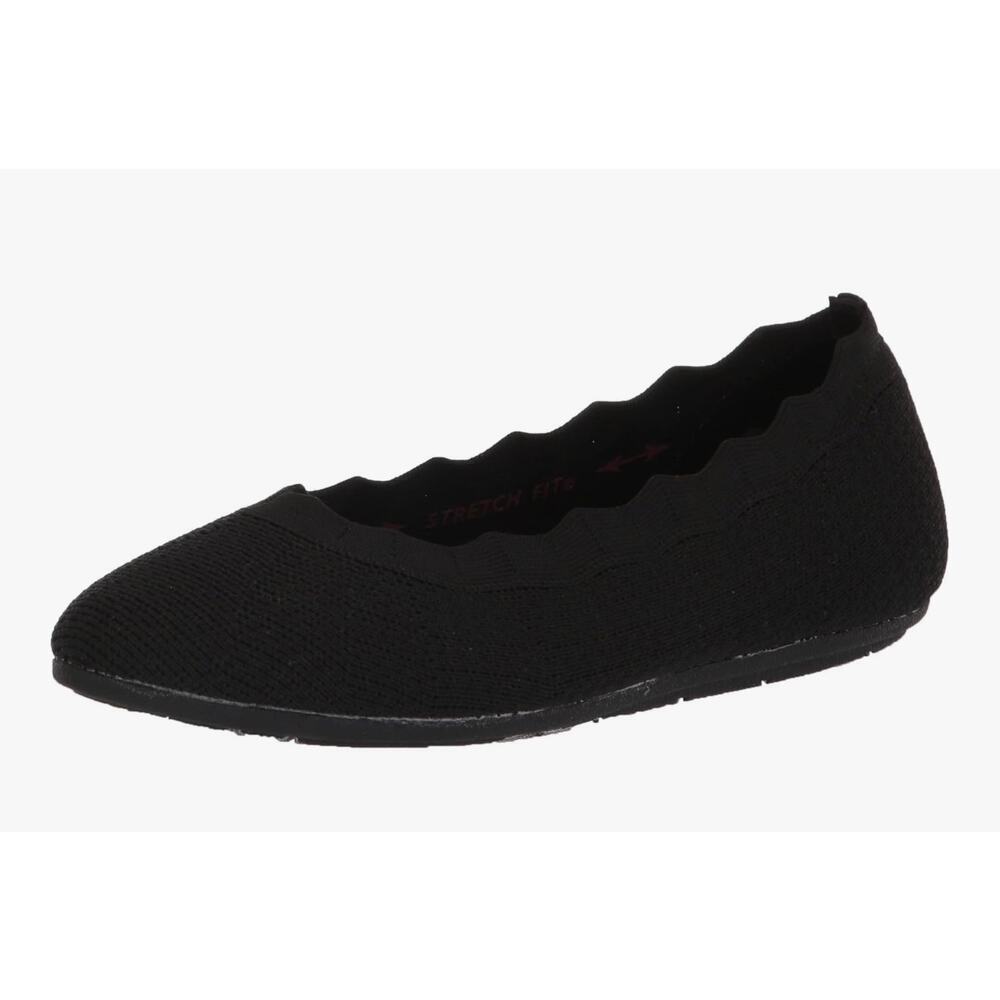 Skechers Black Knit Ballet Flat
